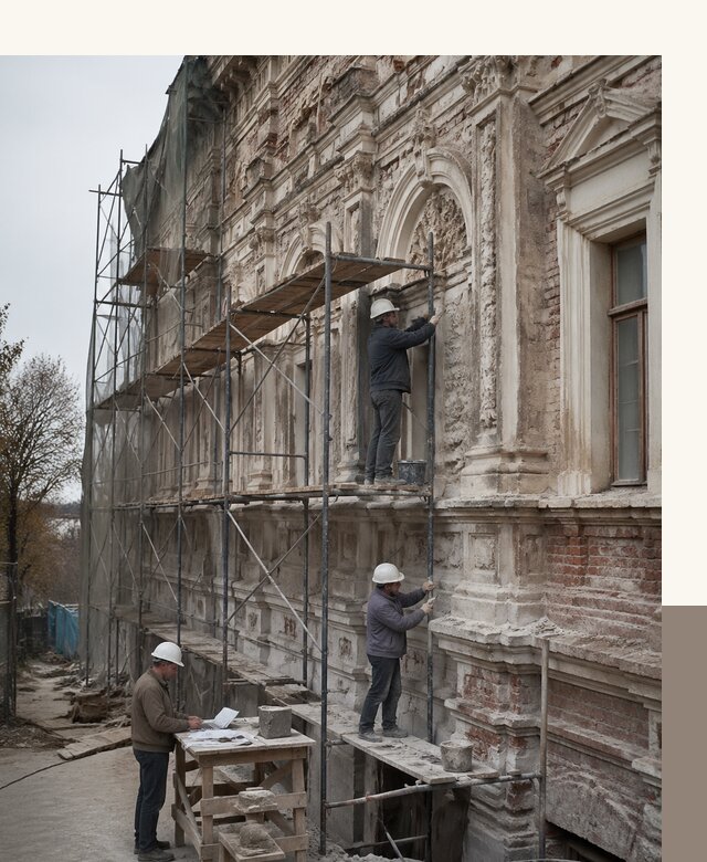 Реставрация объектов культурного наследия под ключ в Нововоронеже