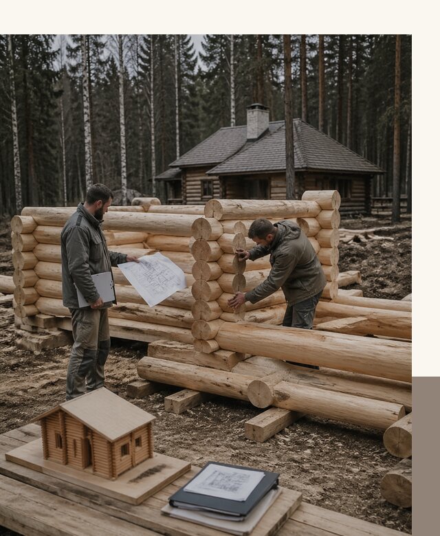 Проектирование и строительство домов из бревна в Нововоронеже